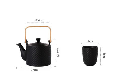 Moderne Japanse Keramische Theeset – Theepot met Kopjes & Infuser