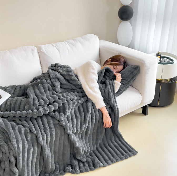 SoftWind Bubble Faux Fur Plaid – Zachte Luxe om Je In te Hullen