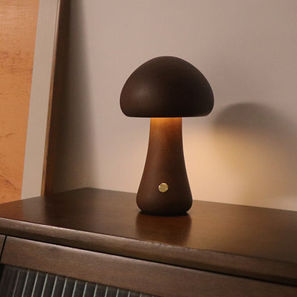 LumiMush™ Wooden Night Light – Zachte Gloed & Magische Rustmomenten