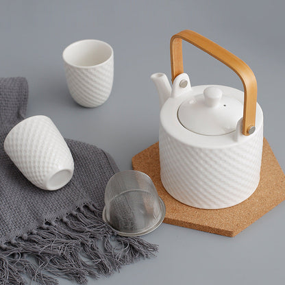 Moderne Japanse Keramische Theeset – Theepot met Kopjes & Infuser