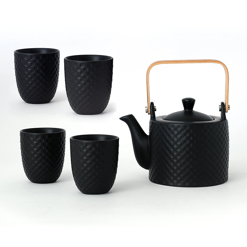 Moderne Japanse Keramische Theeset – Theepot met Kopjes & Infuser