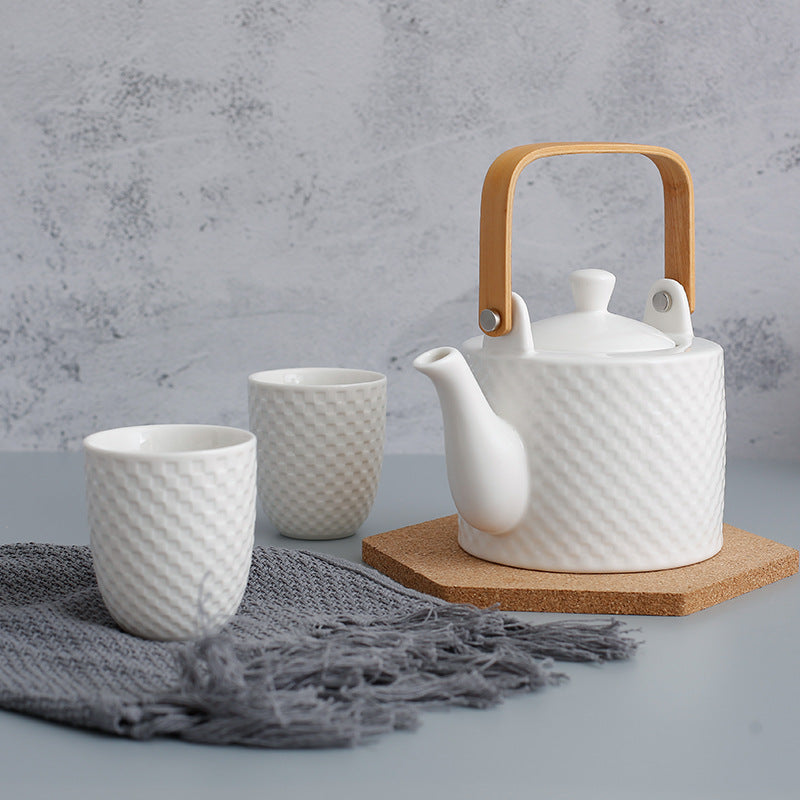 Moderne Japanse Keramische Theeset – Theepot met Kopjes & Infuser