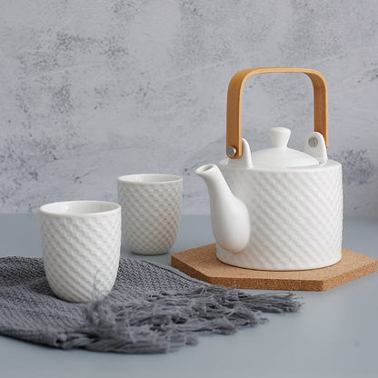 Moderne Japanse Keramische Theeset – Theepot met Kopjes & Infuser