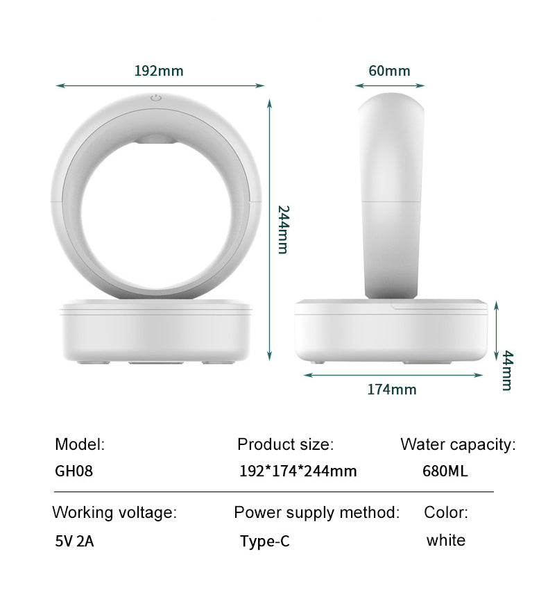 AeriDrop Anti-Gravity Luchtbevochtiger & Aroma Diffuser