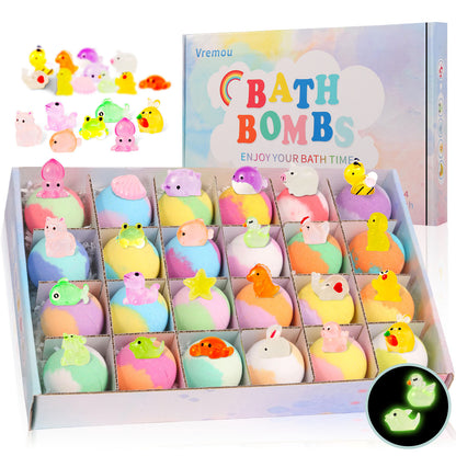 🛁✨ GlowFairy™ Surprise Bath Bombs – Magisch Badplezier & Knuffelbare Verrassing