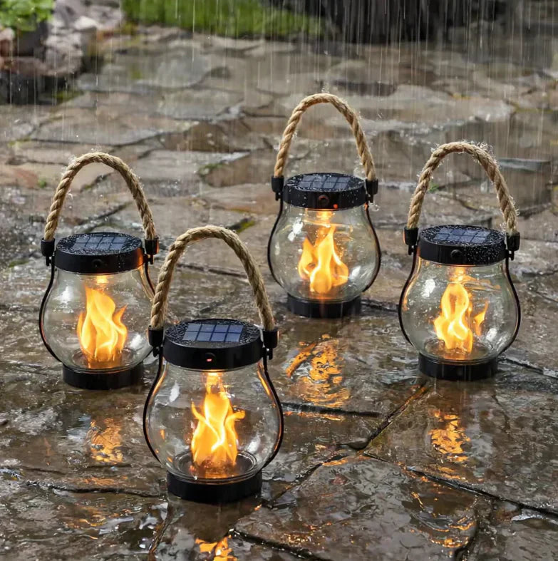 LumiFlame Solar Lantaarn – Een Zachte Gloed voor Rustvolle Avonden