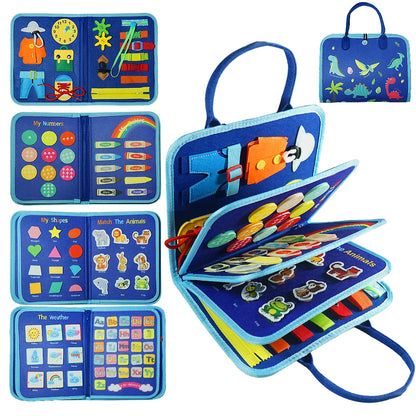 🌈 LearnBloom™ Montessori Activiteitenbord – Spelend Leren & Ontdekken