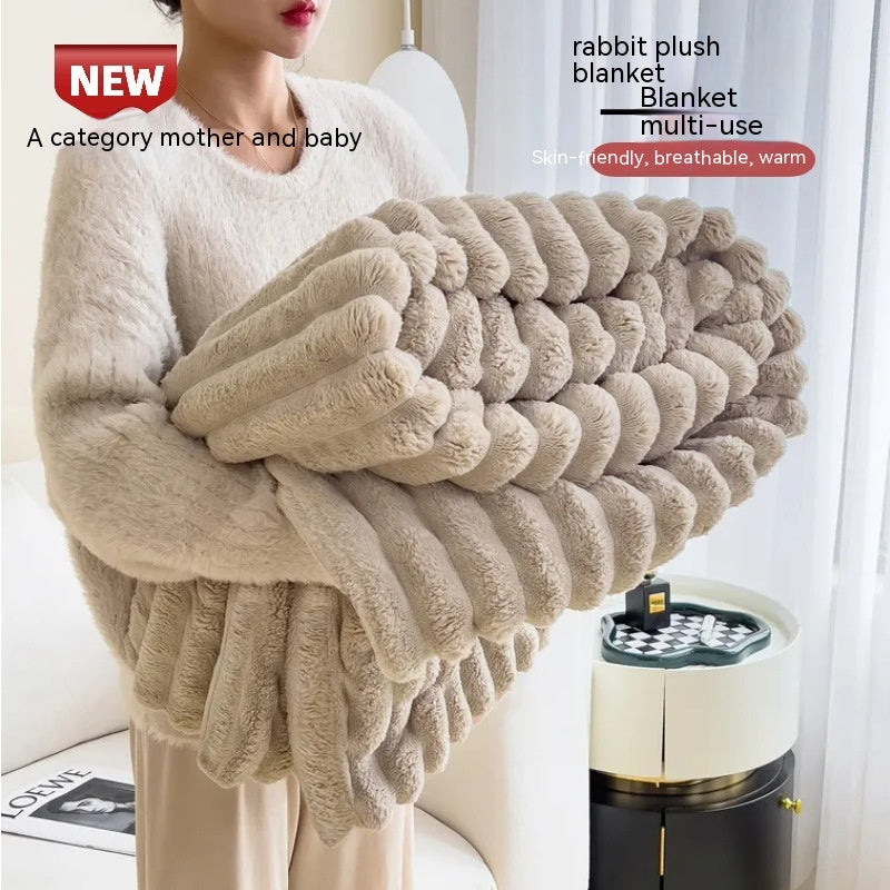 SoftWind Bubble Faux Fur Plaid – Zachte Luxe om Je In te Hullen