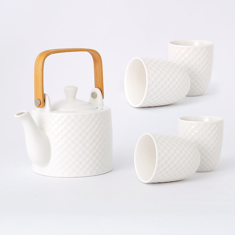Moderne Japanse Keramische Theeset – Theepot met Kopjes & Infuser