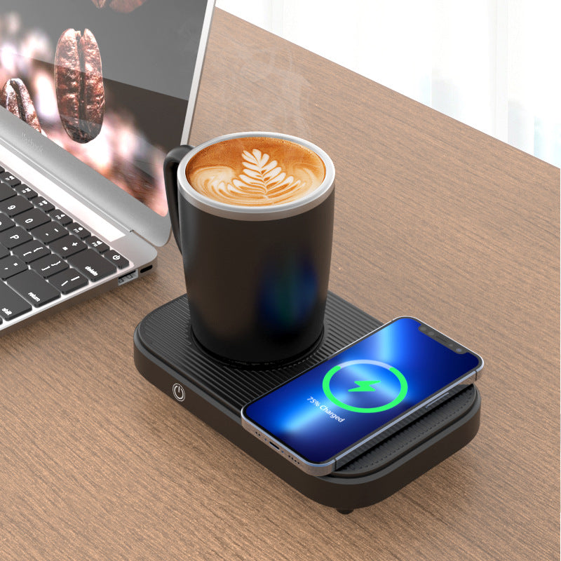 ThermoSmart Cup Pad – Slim Verwarmen, Koelen & Draadloos Opladen