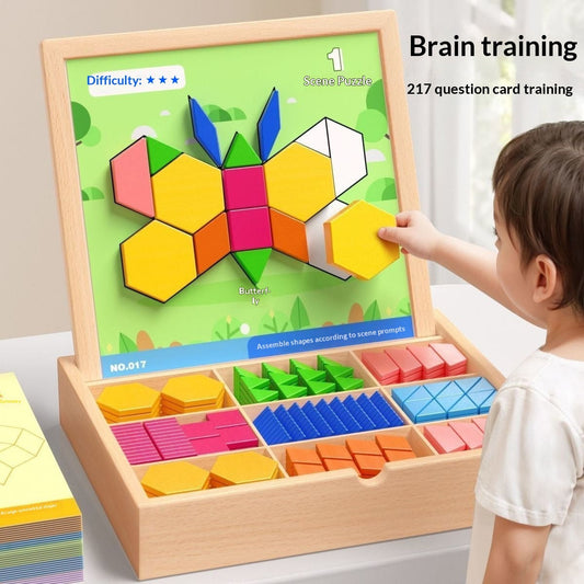 Magnetische Tangram Puzzel Blokken