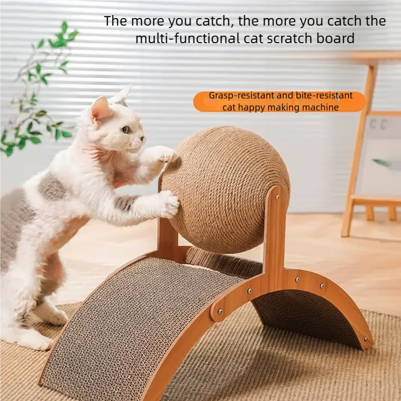 🐾 NatureScratch™ Sisal Playboard – Natuurlijk Speelplezier & Bescherming voor je Interieur