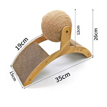 🐾 NatureScratch™ Sisal Playboard – Natuurlijk Speelplezier & Bescherming voor je Interieur