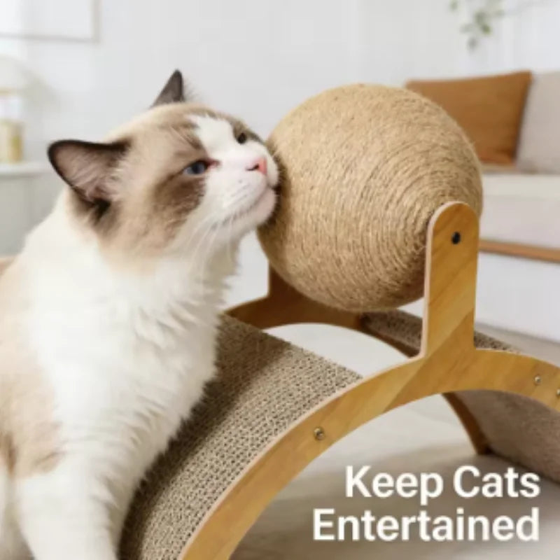 🐾 NatureScratch™ Sisal Playboard – Natuurlijk Speelplezier & Bescherming voor je Interieur
